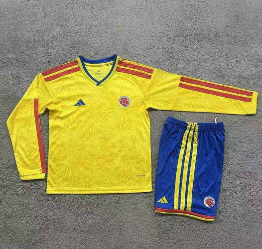 26-27 Colombia Home Kids Cheap Soccer Jerseys 